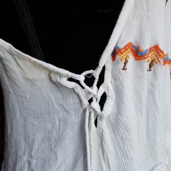 VGUC Boho Sz S Strappy Tunic Top - Picture 3 of 5